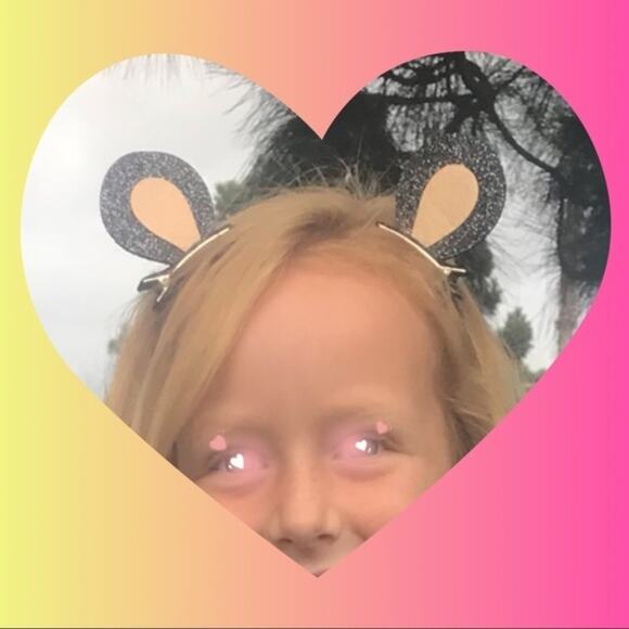 Sparkly Bear Ear Hair Clip Barrettes NWT - Picture 3 of 6